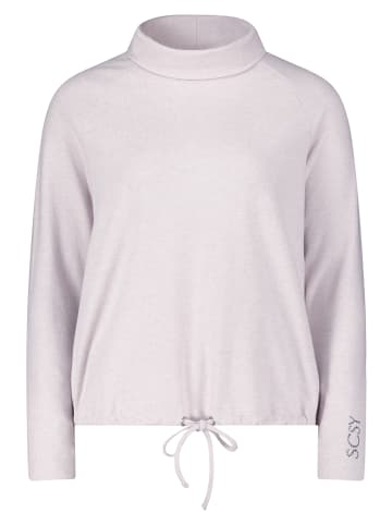 Betty Barclay Rollkragenshirt mit Tunnelzug in Pale Mauve Melange