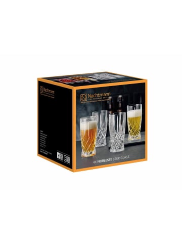 Nachtmann 4er Set Biergläser Noblesse 350 ml in transparent