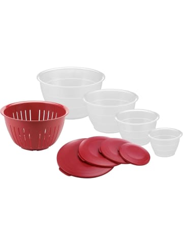Westmark Schüssel-Set 4 Schüsseln inkl. Deckel+Sieb 9 tlg. 0,6/1,3/2,5/4,4 l