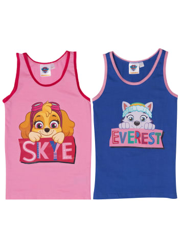 United Labels (2er Pack) Paw Patrol Unterhemd in weiss/rosa