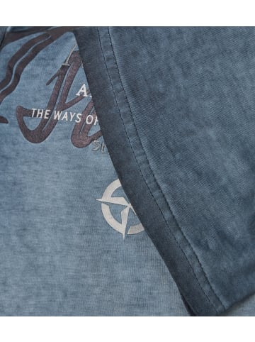 Katt Print T-Shirt für Herren in uni