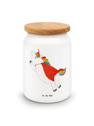 Mr. & Mrs. Panda Kaffeedose Einhorn Super ohne Spruch in Weiß