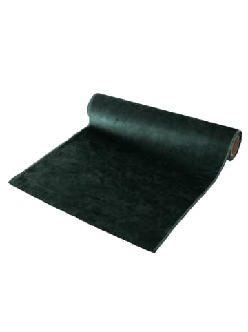 Boltze Läufer aus Samtstoff in Grün, (B) 35 x (L) 200 cm