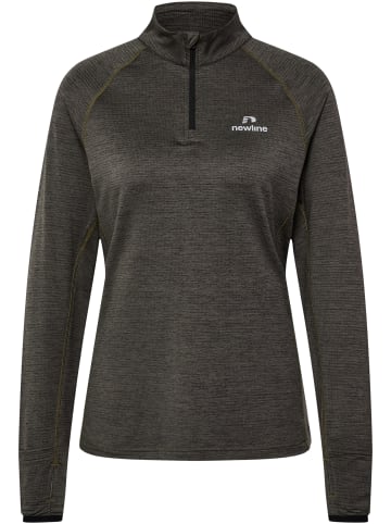 Newline Sweatshirt Mit Kurzem Reißverschluss Nwlpace Half Zip Woman in BELUGA MELANGE