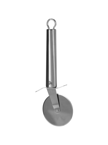 Excellent Houseware Pizzaroller aus Edelstahl in Grau, (B) 8 x (H) 2 x (L) 24,5 cm