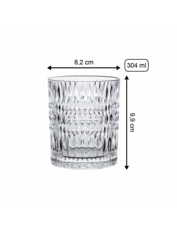 Nachtmann 12-tlg. Longdrink & Becher Set Ethno in Transparent – in transparent