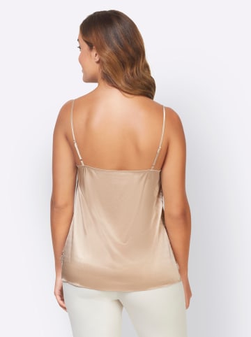 Heine Spitzentop in beige