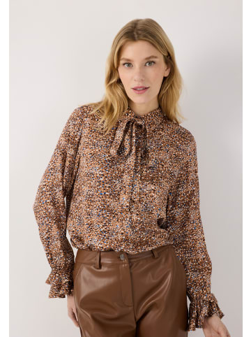 More & More stilvolle Printbluse, abnehmbare Schleife in minimal print