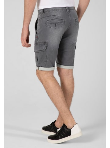 Timezone Cargo Jeans Shorts Kurze Bermuda Hose in Grau