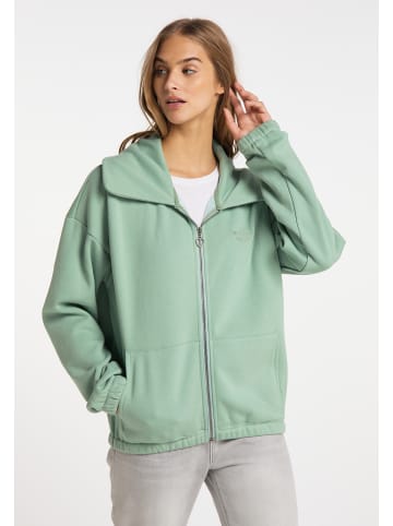 myMo Damen Sweatjacke in Dunkelmint