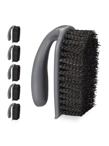 relaxdays 24x Scheuerbürste in Grau