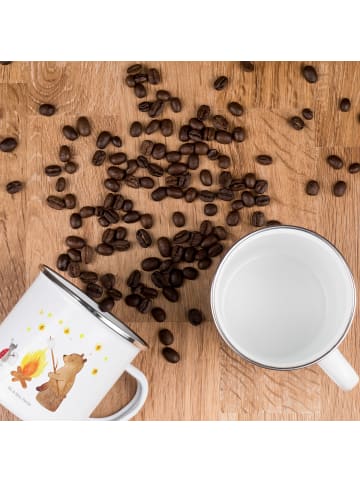 Mr. & Mrs. Panda Trinkbecher Bär & Marienkäfer Lagerfeuer ohne S... in Weiß