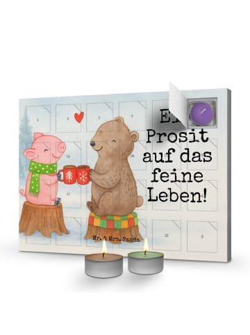 Mr. & Mrs. Panda adventskalender mit kerzen Glühschwein Sause De... in Weiß