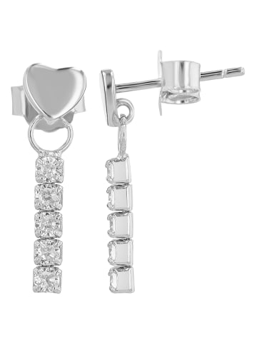 Adeliás Damen Anhänger – Herz Herzanhänger aus 925 Silber in silber