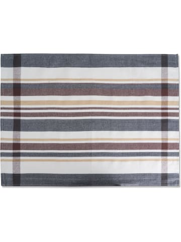 Aspero 10 Geschirrtücher Toffee Stripe in Grau