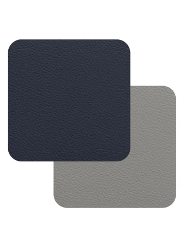 FREEFORM Fleximats Untersetzer, 4er Set, 10x10cm, Navy/Grau