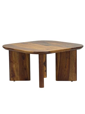 FineBuy Couchtisch in Braun / Sheesham / 60x60x45