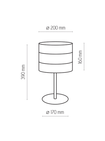 Licht-Erlebnisse Tischlampe (B)20 x (L)20 x (H)39 cm in Schwarz Gold
