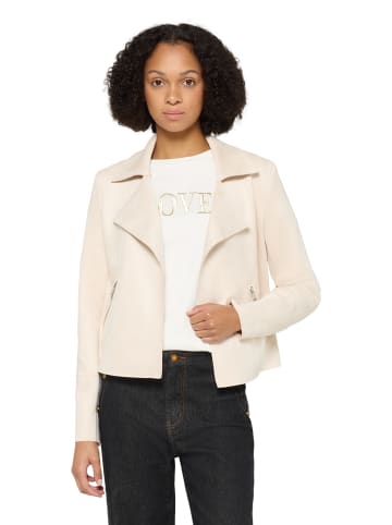 CARTOON Blazer-Jacke mit offenem Saum in beige