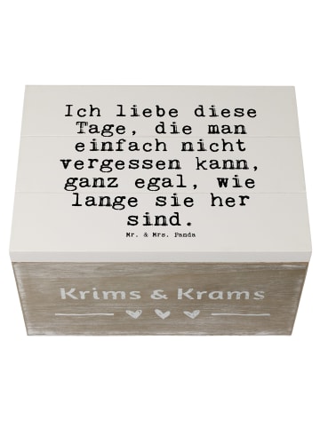 Mr. & Mrs. Panda Truhe Ich liebe diese Tage,... mit Spruch in Weiß