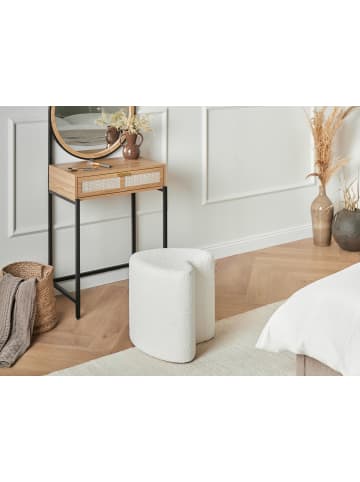 Beliani Pouf SCOTIA in Weiß - (W) 40 x (H) 44 x (L) 33 cm