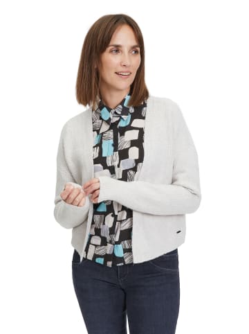 BETTY & CO Strick-Cardigan ohne Verschluss in Middle Cream Melange