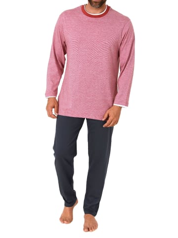 NORMANN langarm Schlafanzug Loungewear - 71820 in rot