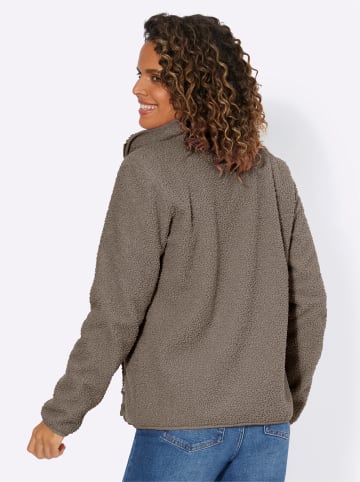 WITT WEIDEN Fleece-Jacke in taupe