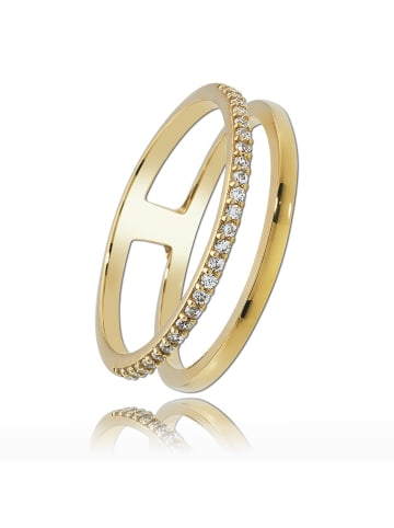BALIA 333 Gelbgold - 8 Karat Damen Ringe Doppel gold Fingerring 58 (18,5)