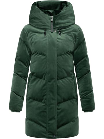 ragwear Kurzmantel Avelin Velvet YOUMODO in Pine Green