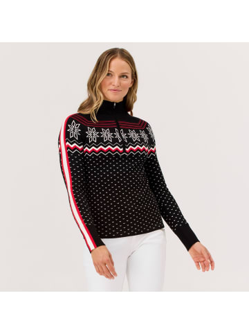 Krimson Klover Strickpullover Snowhut Zip Neck in black