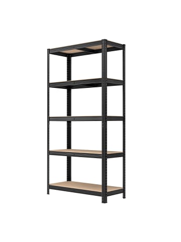 SONGMICS Schwerlastregal Cozory in Schwarz - (B)90 x (H)180 x (T)40 cm