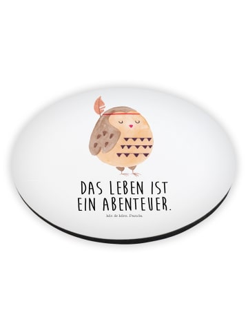 Mr. & Mrs. Panda magnet Eule Federschmuck mit Spruch in Weiß