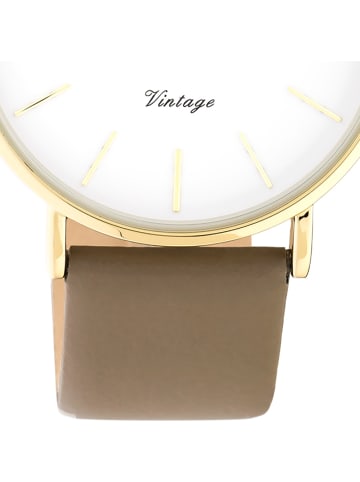 Oozoo Analog-Armbanduhr Oozoo Vintage Series braun groß (ca. 40mm)