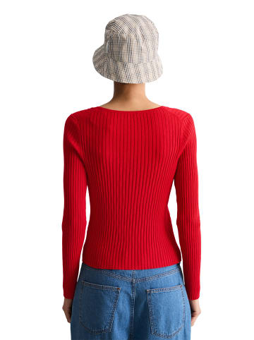Marc O'Polo DENIM Rippstrick-Cardigan slim in Carmine Red