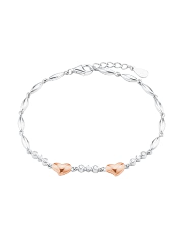 Amor Armband Silber 925, rhodiniert+rosévergoldet in Bicolor