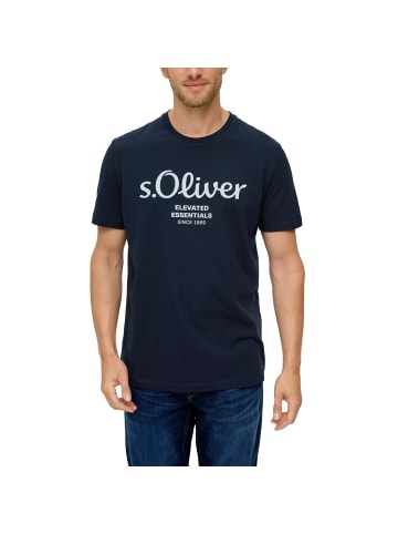 s.Oliver T-Shirt 1er Pack in Dunkelblau