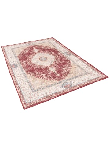 Pergamon Vintage Designerteppich Finesse Orient Medaillon in Rot