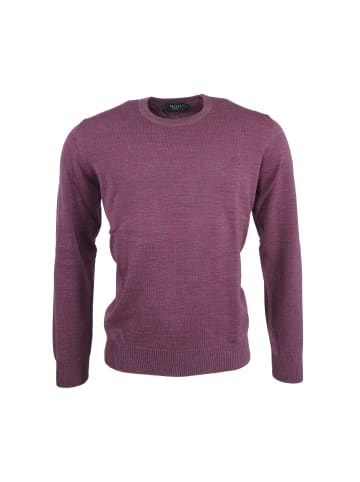 März Pullover Rundhals Superwash Classic Fit in Beere