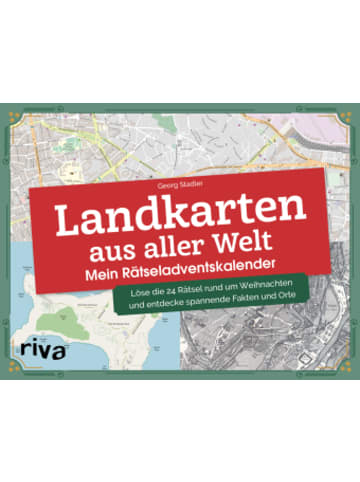 Riva Verlag Buch - Landkarten aus aller Welt - Mein Rätseladventskalender