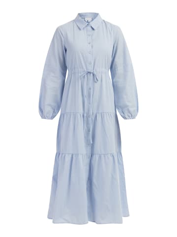 usha WHITE LABEL Damen Maxikleid Aus Baumwolle in Hellblau