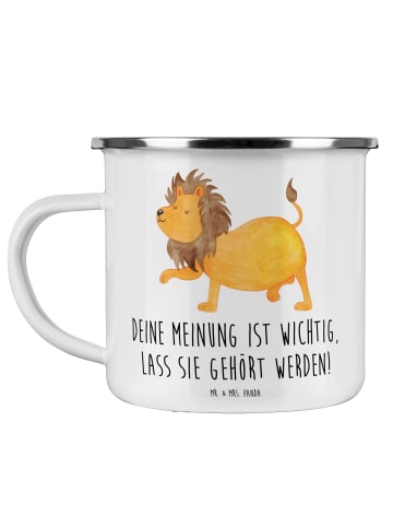 Mr. & Mrs. Panda Tasse Mutig zu seinen Meinungen stehen mit Spruch in Weiß
