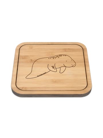 Mr. & Mrs. Panda Untersetzer Kork Seekuh Chillen ohne Spruch in Transparent