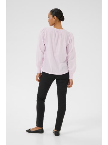 Kaffe Langarm-Bluse KAroca in Lilac Snow