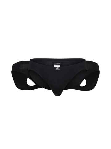 CECEBA Slip 3Er Pack Konvex in schwarz-dunkel-uni