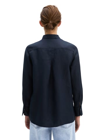 Marc O'Polo Leinen-Bluse regular in Deep Night Blue