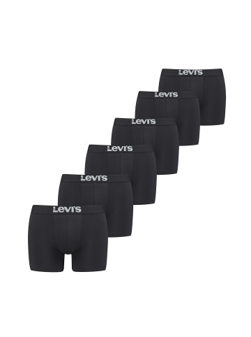 Levi´s Boxershorts LEVIS Men Solid Basic Boxer 6P in Black