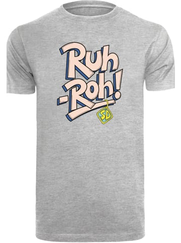 F4NT4STIC T-Shirt Scooby Doo Ruh-Roh Dog Tag in grau meliert