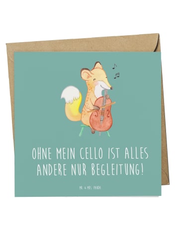 Mr. & Mrs. Panda doppelkarte Zeichenllo Magie mit Spruch in Meeresbrise