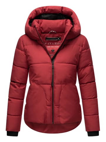 Navahoo Steppjacke Lachperle XIV in Dark Red
